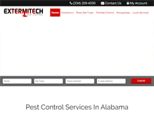 Tablet Screenshot of extermitechpestcontrol.net
